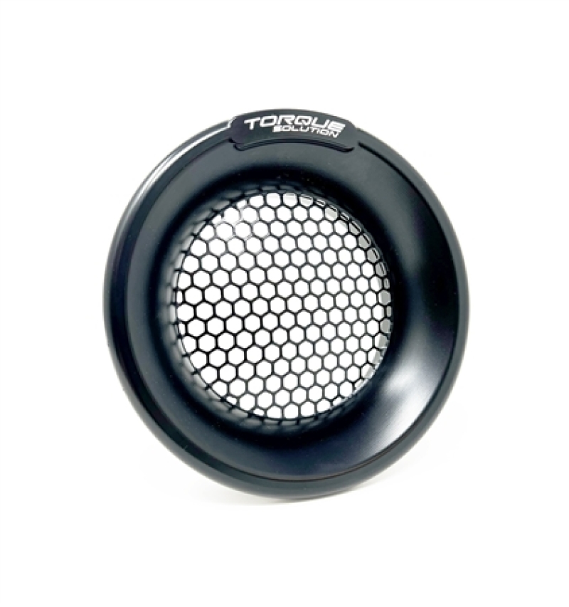 Torque Solution Black 4-Inch Inlet Billet Turbo Velocity Stack Shield