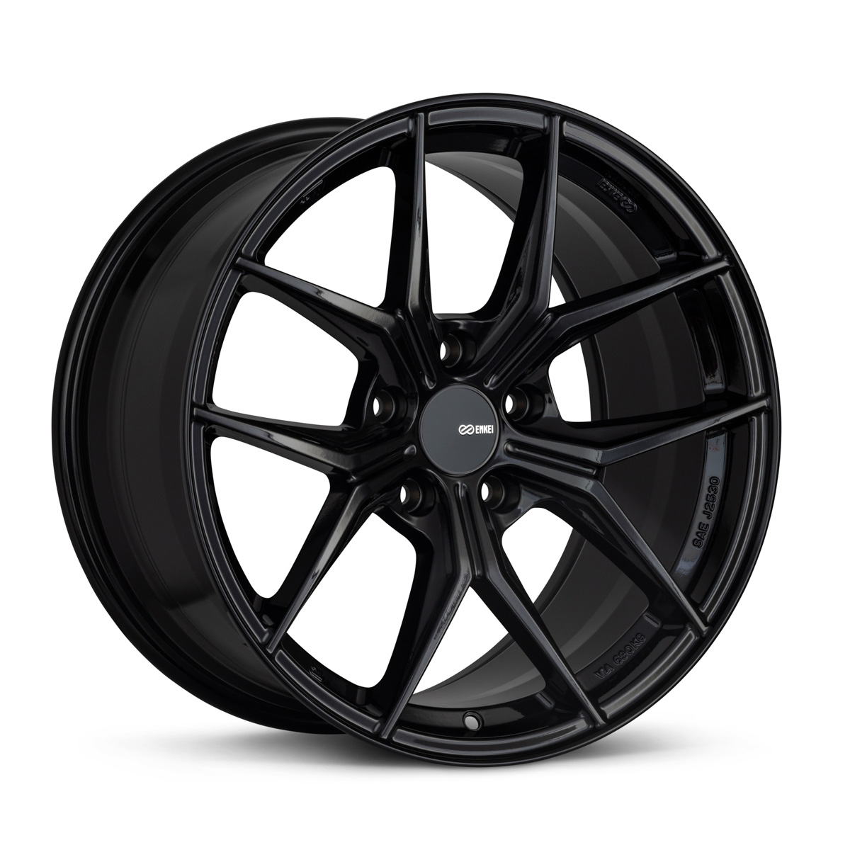 Enkei TSR-X 20x8.5 5x114.3 40mm Offset 72.6mm Bore Gloss Black Wheel