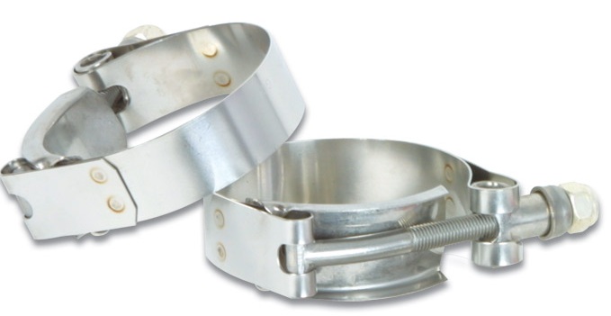 Vibrant Stainless Steel T-Bolt Clamps: 2.75