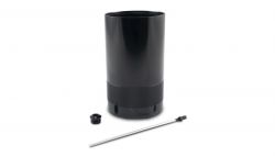 Vibrant Medium 1.5L Catch Can Reservoir with Dipstick and -8 ORB Drain Plug
