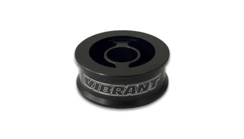 Vibrant Black Oil Filter Spacer with 1/8 inch NPT Ports
