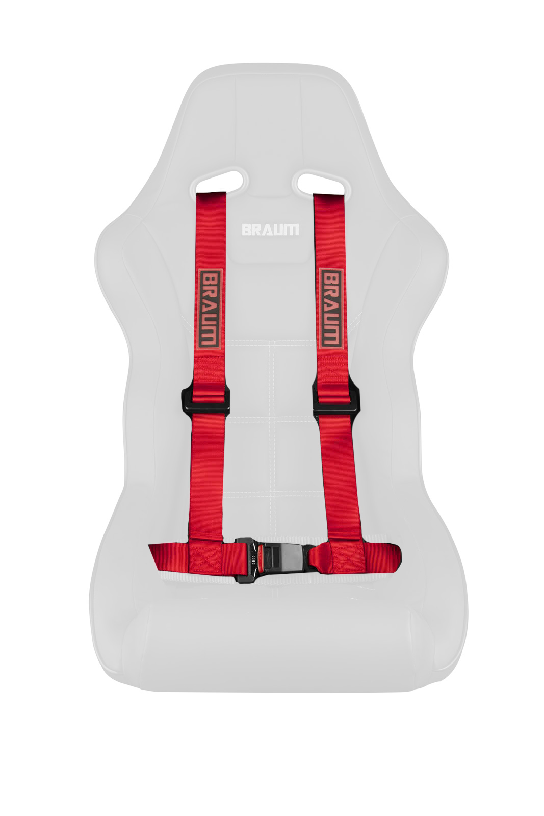 Braum 2in Red 4 Point Racing Harness