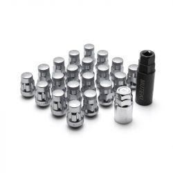 Muteki Satin Silver M12x1.50 SR35 Close-End Lug Nuts with Lock Set