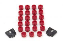 Muteki SR45R Red Wheel Caps Set of 20