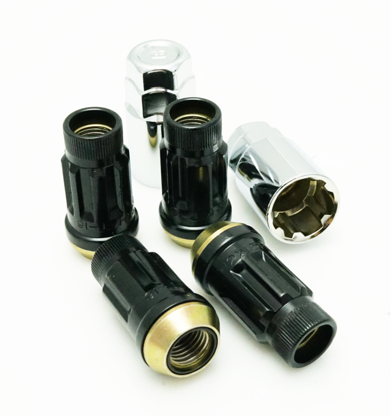 Muteki SR45R 45mm Black M12x1.5 Lug Nut Lock Set