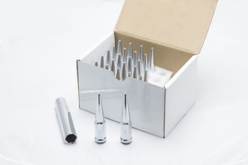 Wheel Mate Chrome M14x1.50 Spiked Lug Nuts Set of 24