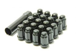 Muteki Black Chrome M12x1.5 Closed End Lug Nuts