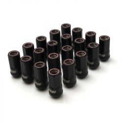Muteki HR50 M14x1.5 Black with Red Ring Open End Lug Nuts